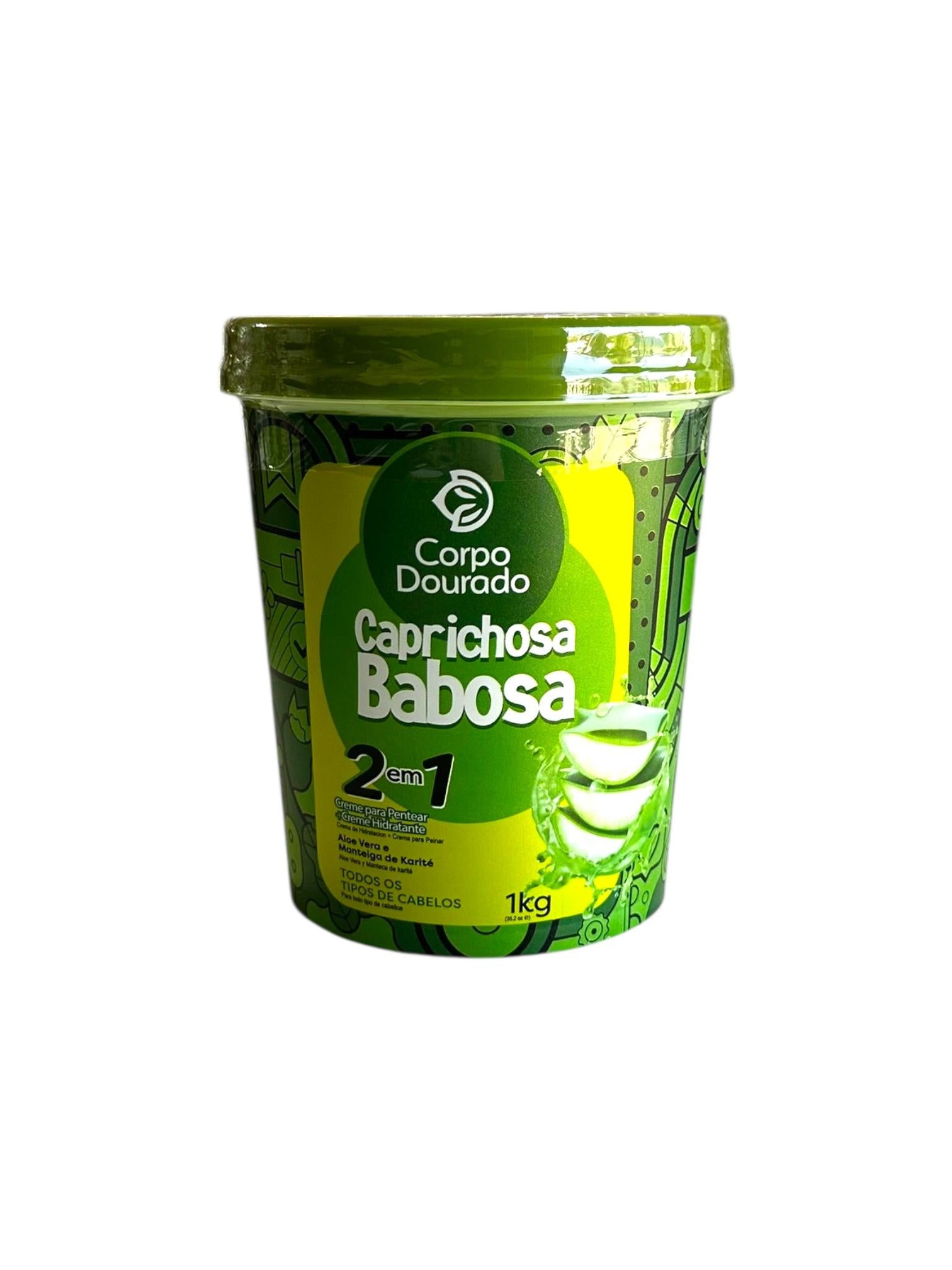 Crema Capilar Caprichosa Babosa 1Kl Corpo Dourado