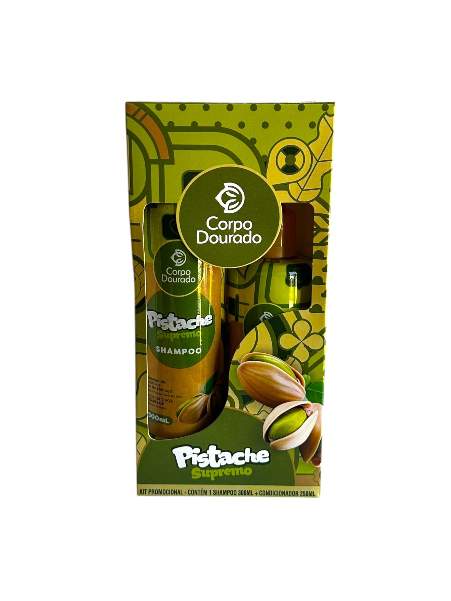 Kit Shampoo y acondicionador Pistacho Supremo Corpo Dourado