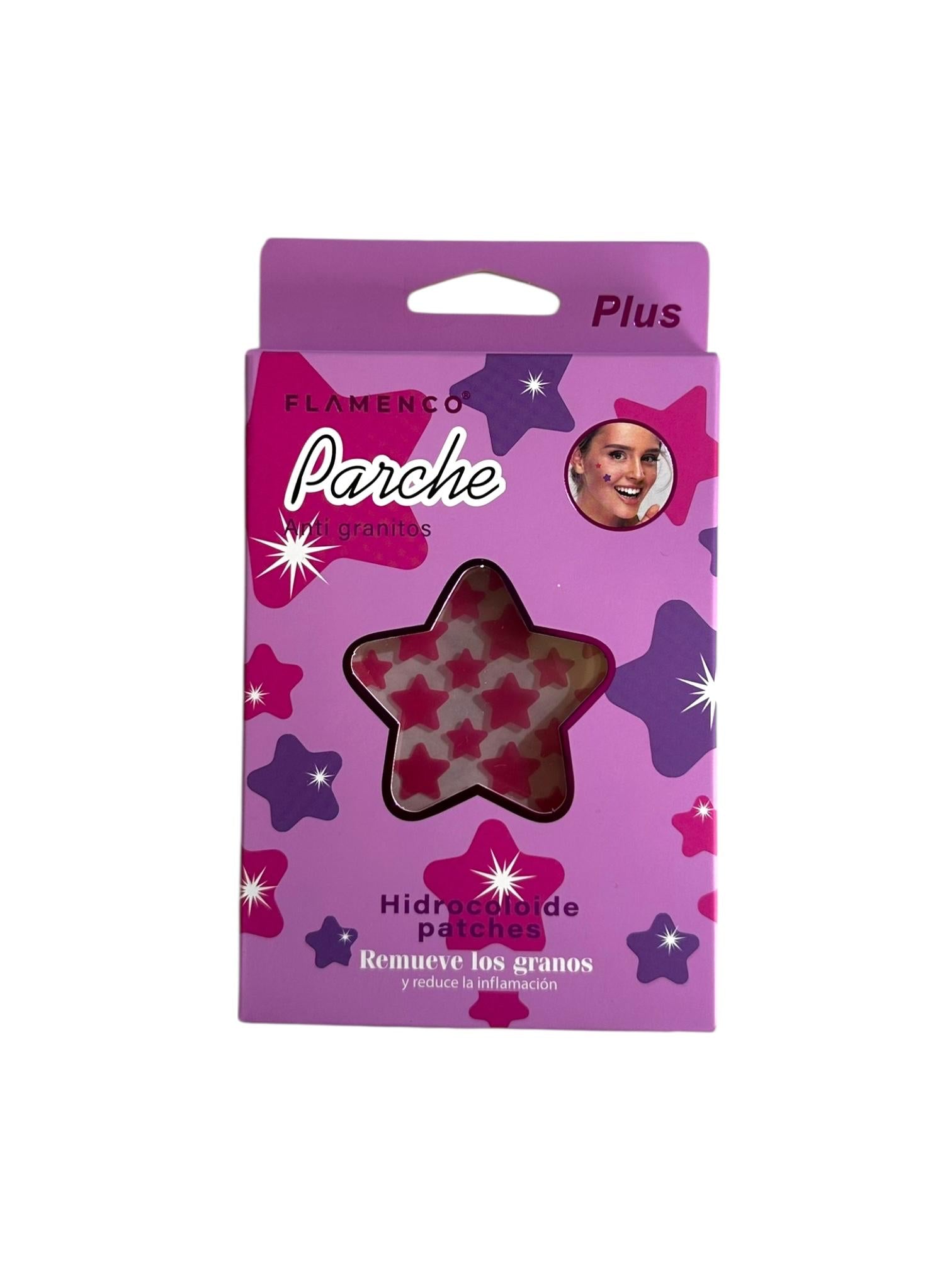 Parche de Estrella Anti Granitos Hidrocoloide 72ud Flamenco