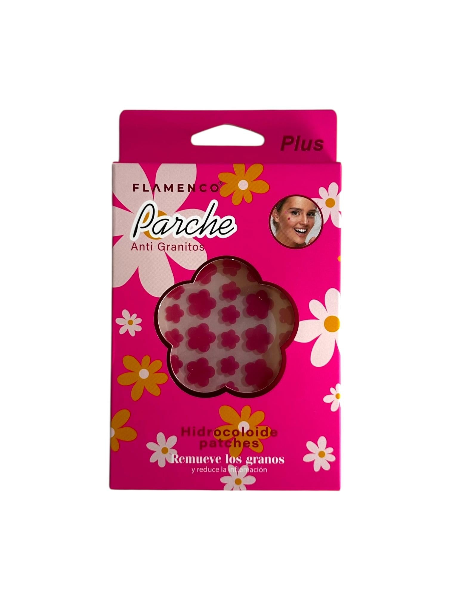 Parche de Flor Anti Granitos Hidrocoloide  72ud Flamenco