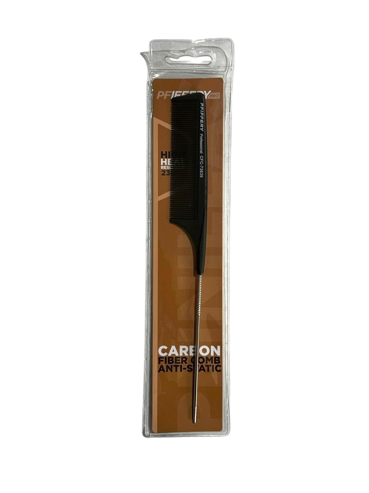 Peineta Carbono Mango Metálico CFC73839 Pfiffery