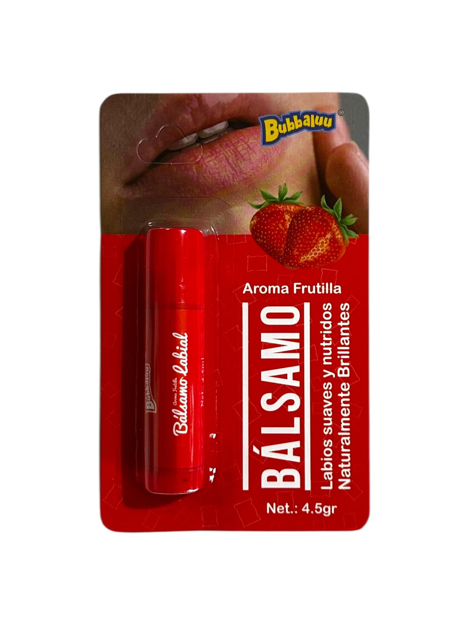 Balsamo Labial Frutilla Bubbaluu