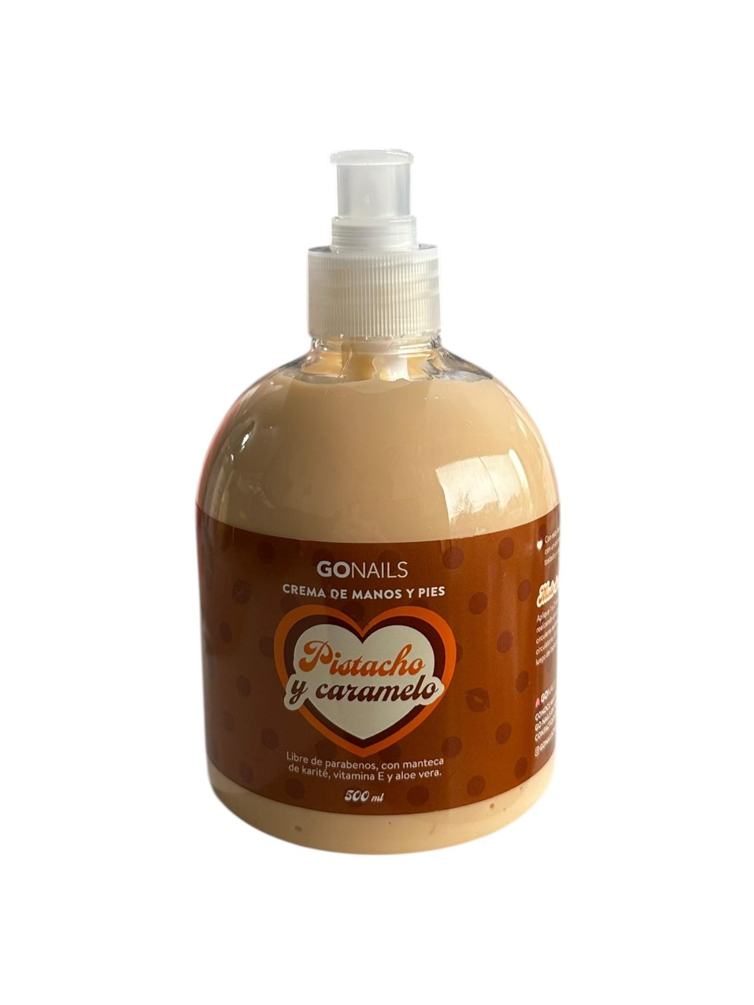 Crema Pistacho y Caramelo 500ml Go Nails