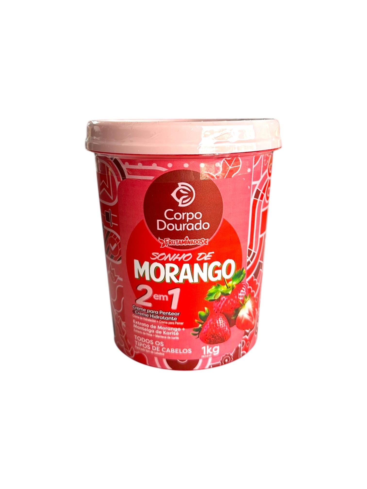 Crema Capilar Morango 1Kl Corpo Dourado