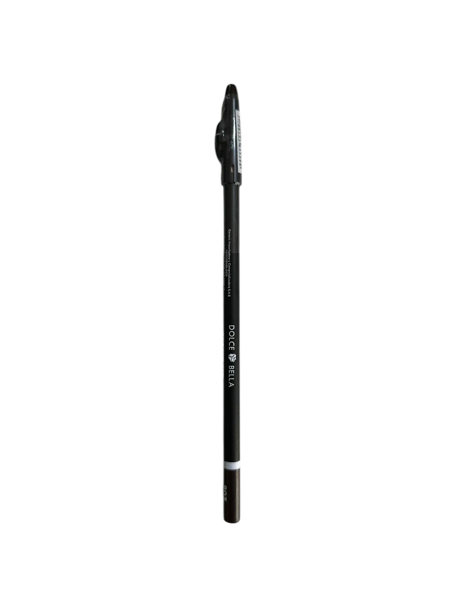 Lapiz de Ojos Con Sacapuntas Dark Brown Dolce Bella