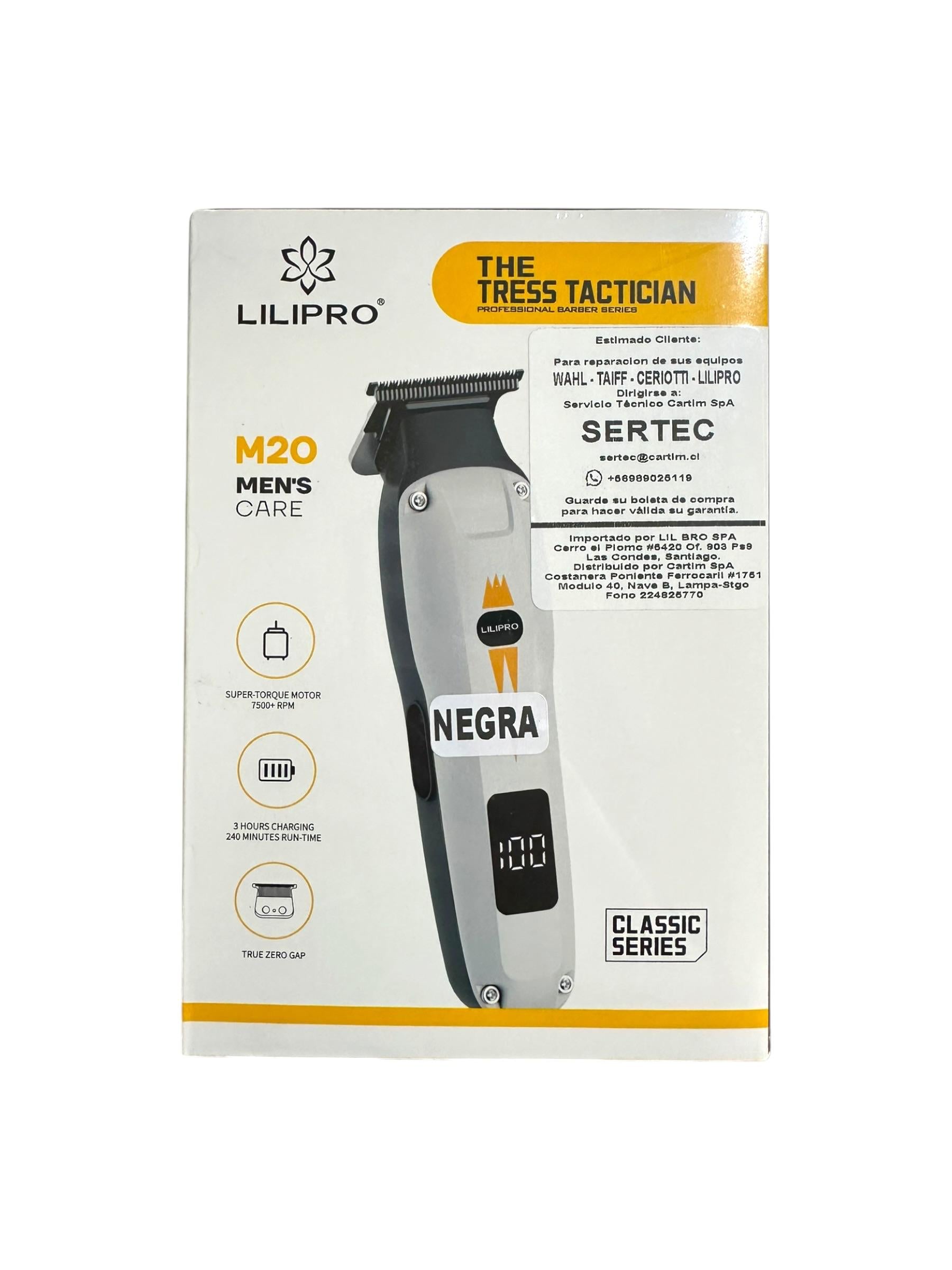 Perfiladora LiliPro M20 7500rpm Negra