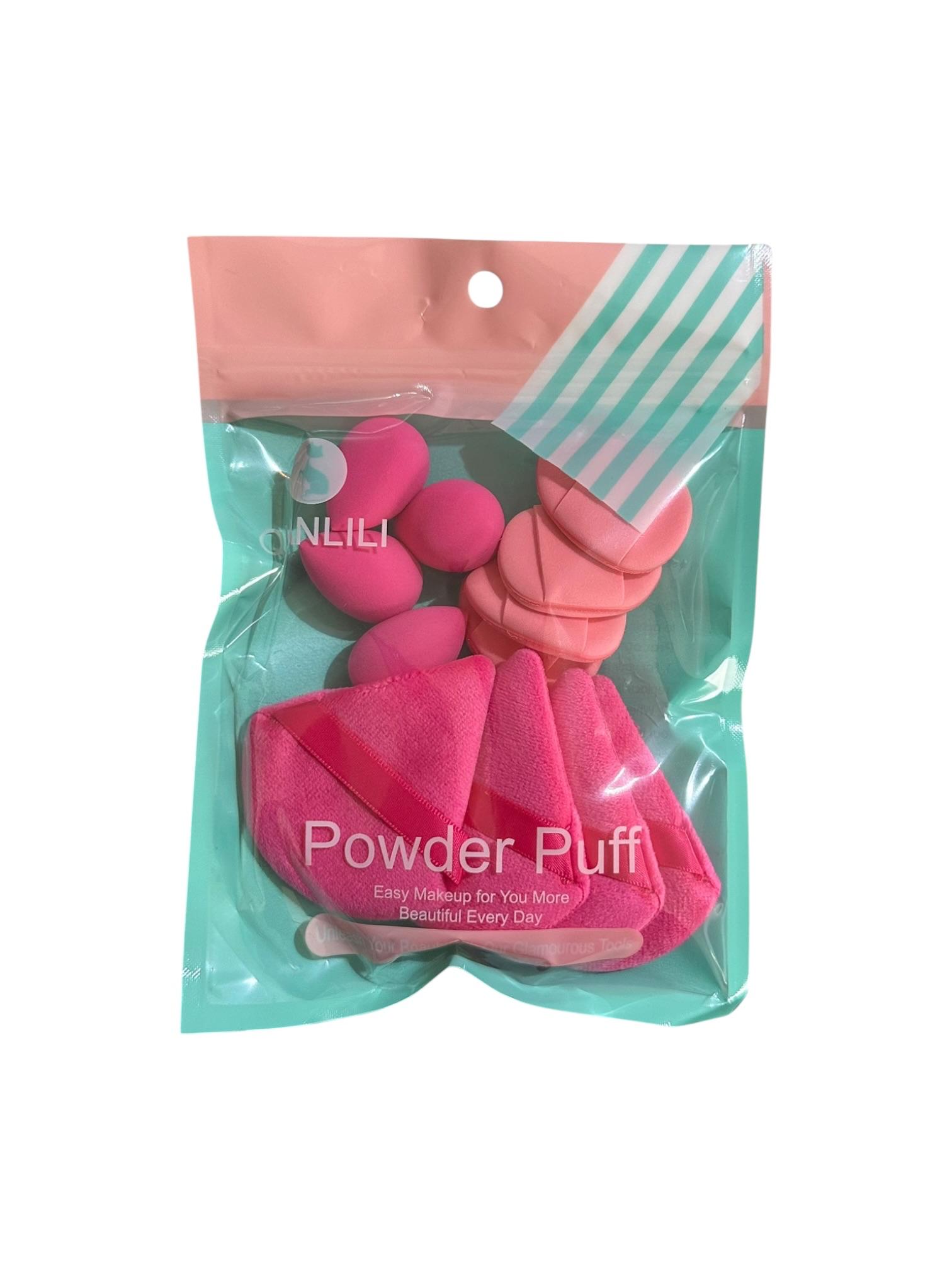 Set Esponjas y Borlas 12pcs