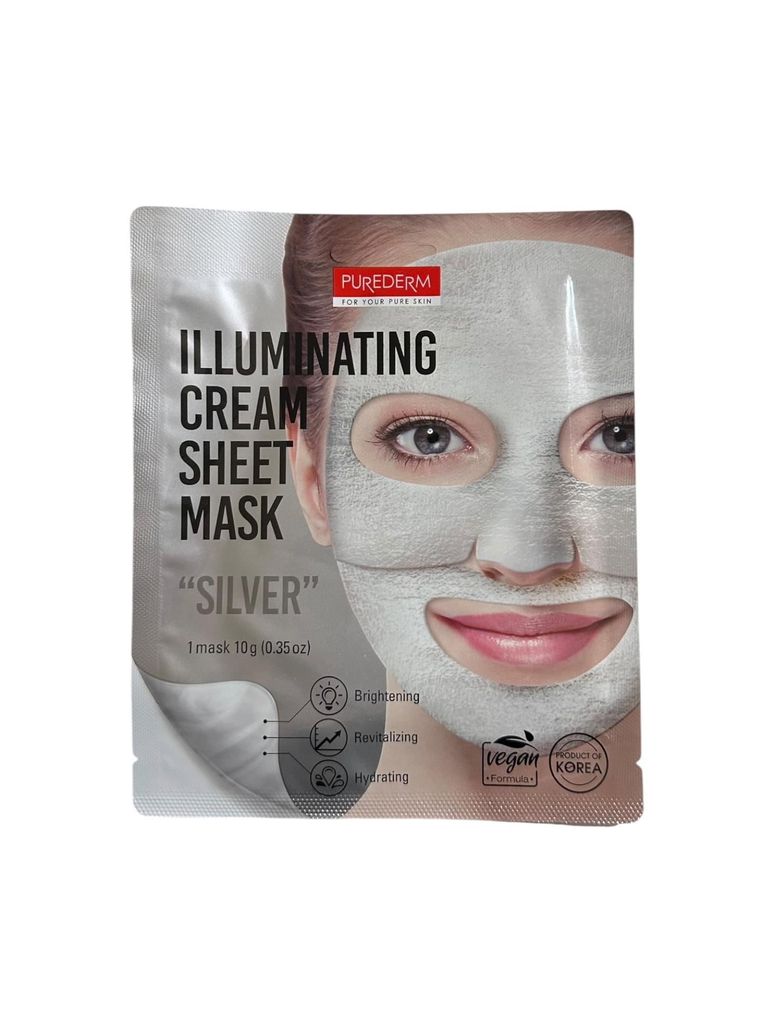 Mascarilla Iluminadora en Crema Silver Purederm