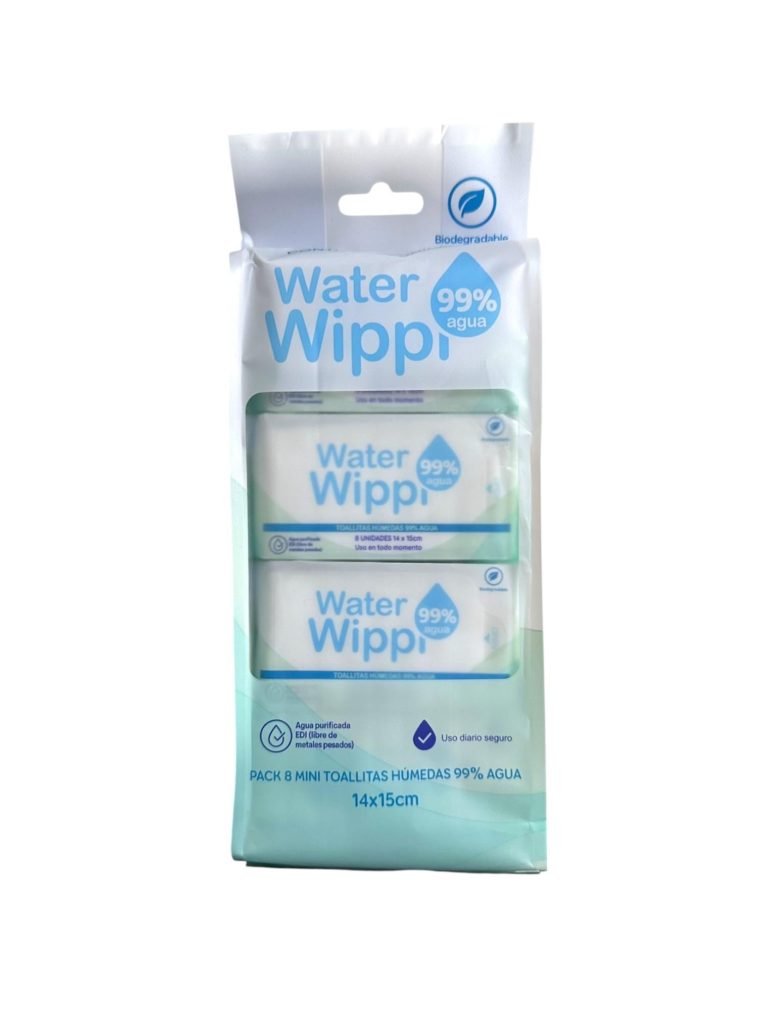 Toallitas Humedas 99% Water 64ud Wippi 99