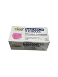 Mascarillas Tres Pliegues Rosado 50ud MamutClean
