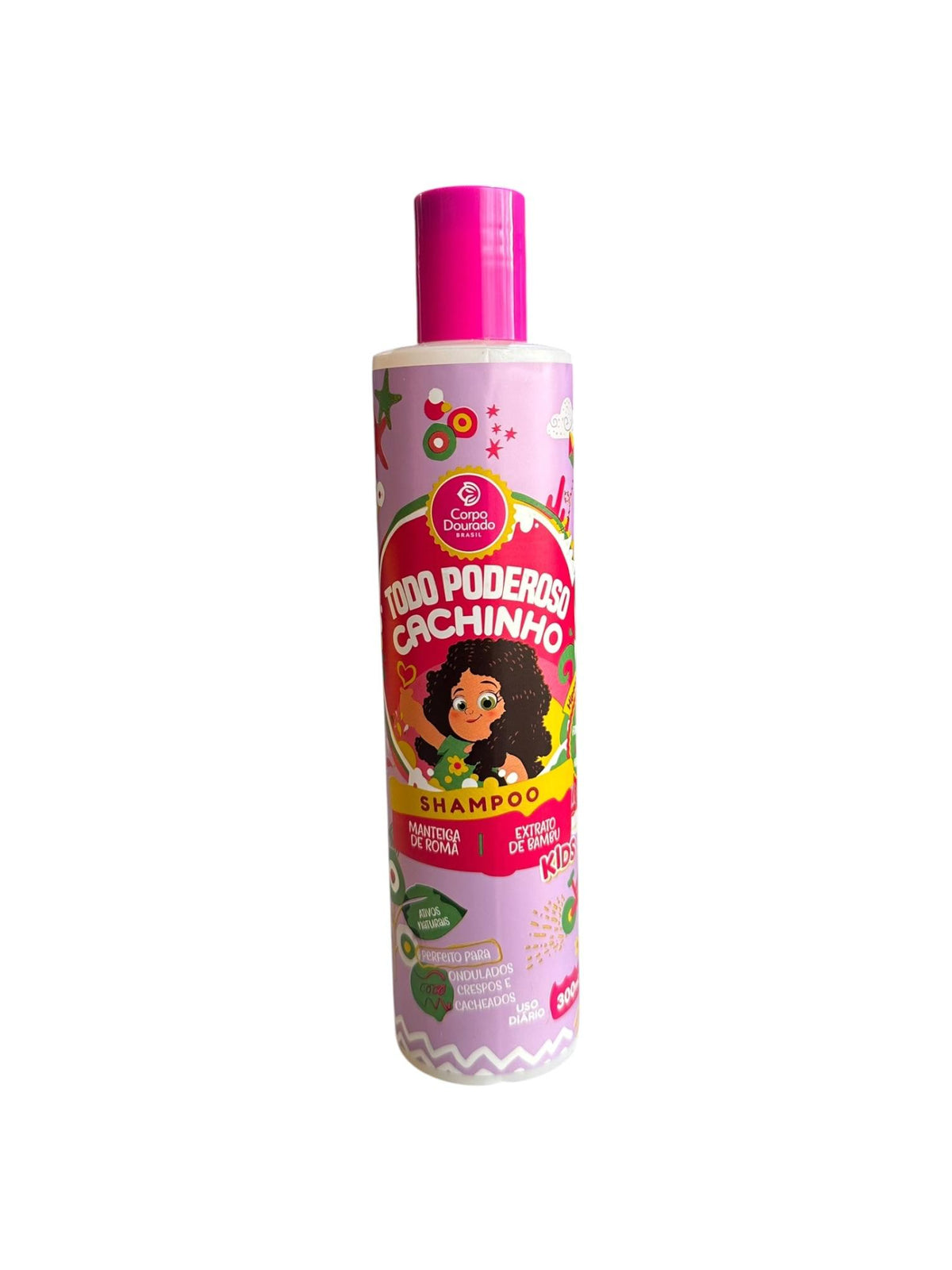 Shampoo Todo Poderoso Cachinho Kids 300ml Corpo Dourado
