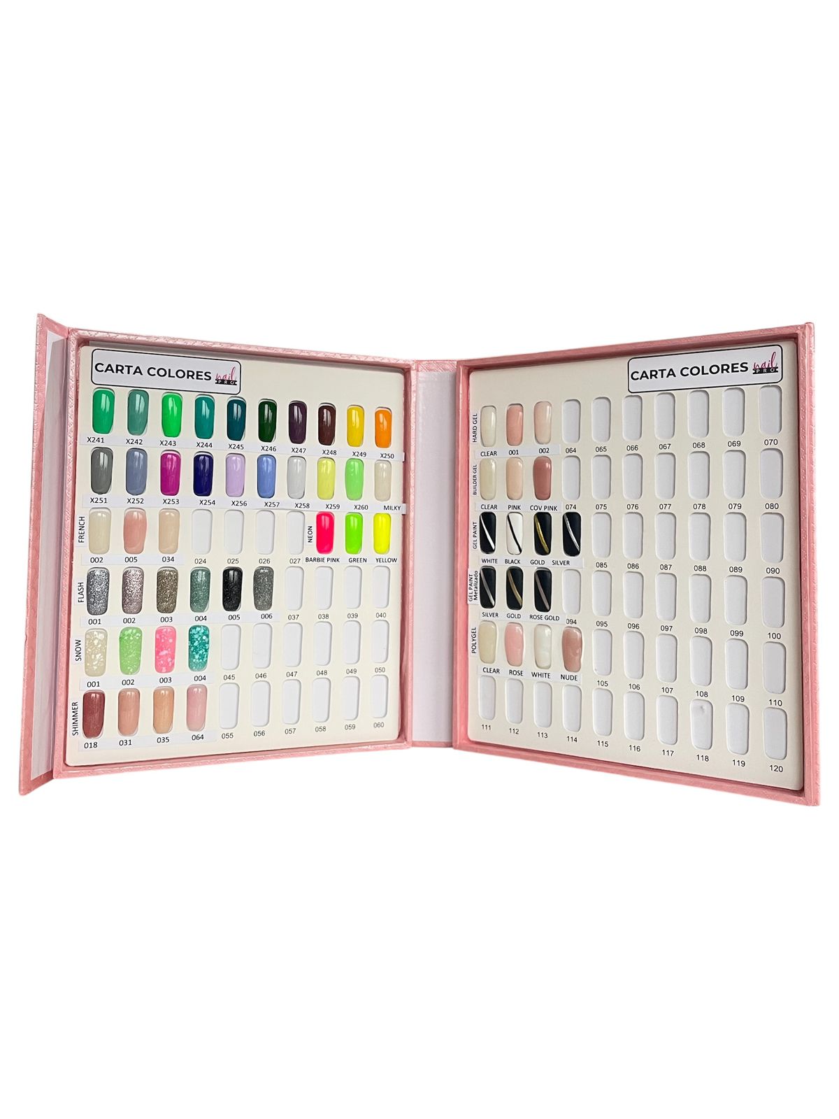 Carta De Colores Nail Pro