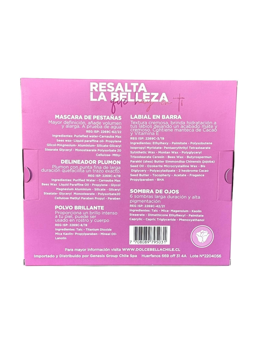 Set de Maquillaje Dolce Bella