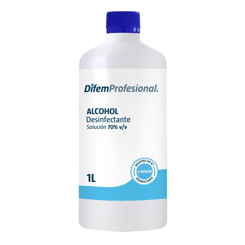 Alcohol Desinfectante Solución 70% 1L Difem
