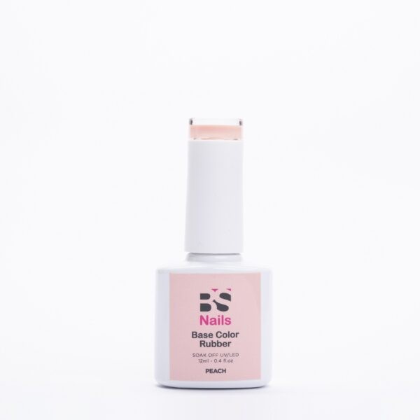 BSNAILS BASE COLOR RUBBER PEACH 12ML