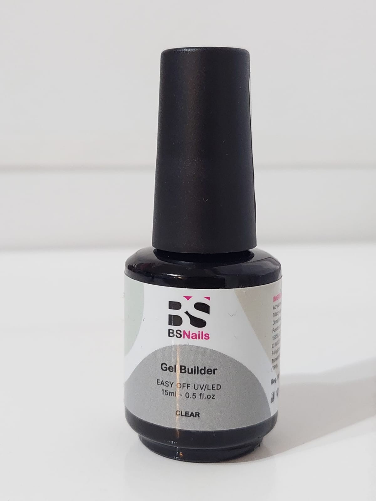 BSNAILS GEL BUILDER EN BOTELLA CLEAR 15 ML