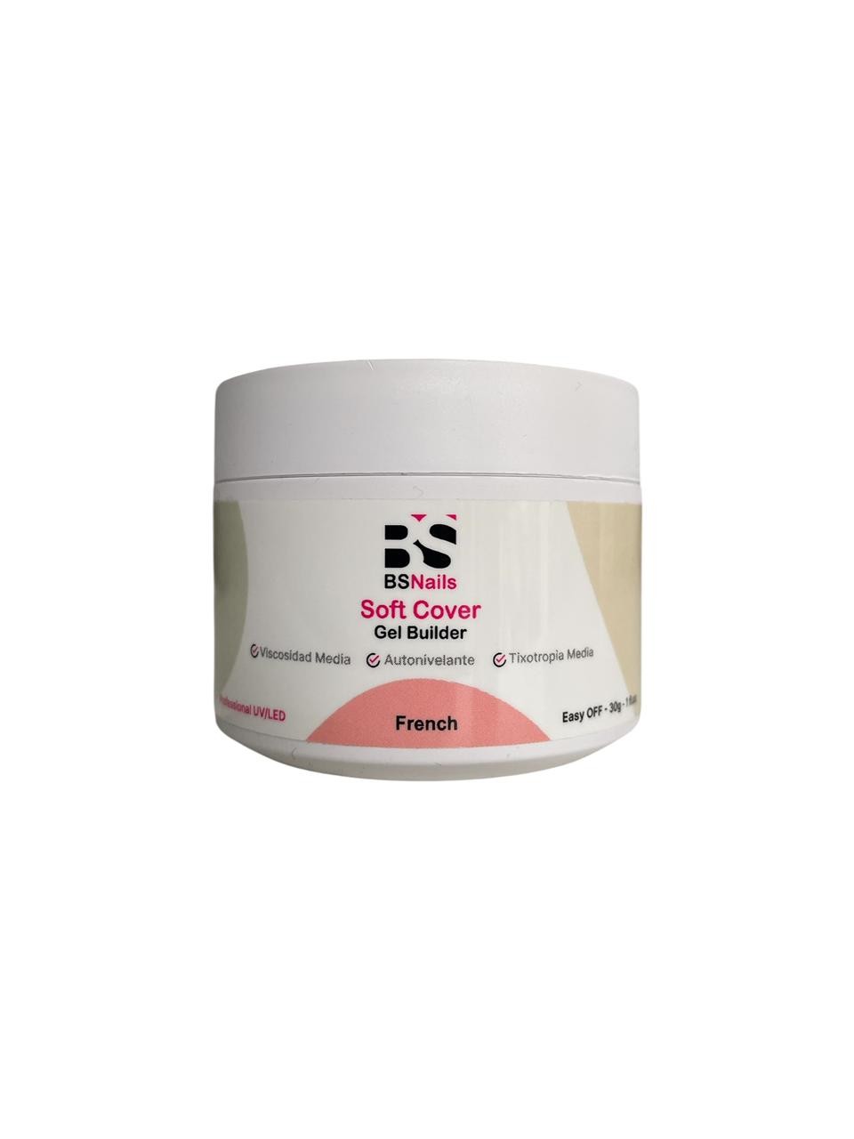 BSNAILS GEL BUILDER SOFT COVER GEL CLEAR FRENCH-30 ML