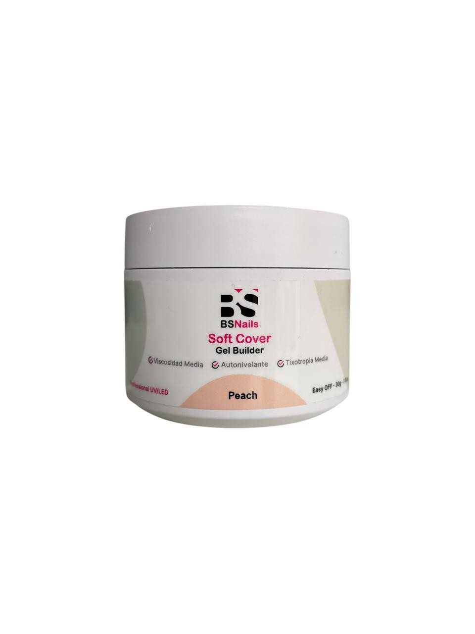 BSNAILS GEL BUILDER SOFT COVER GEL PEACH-30 ML