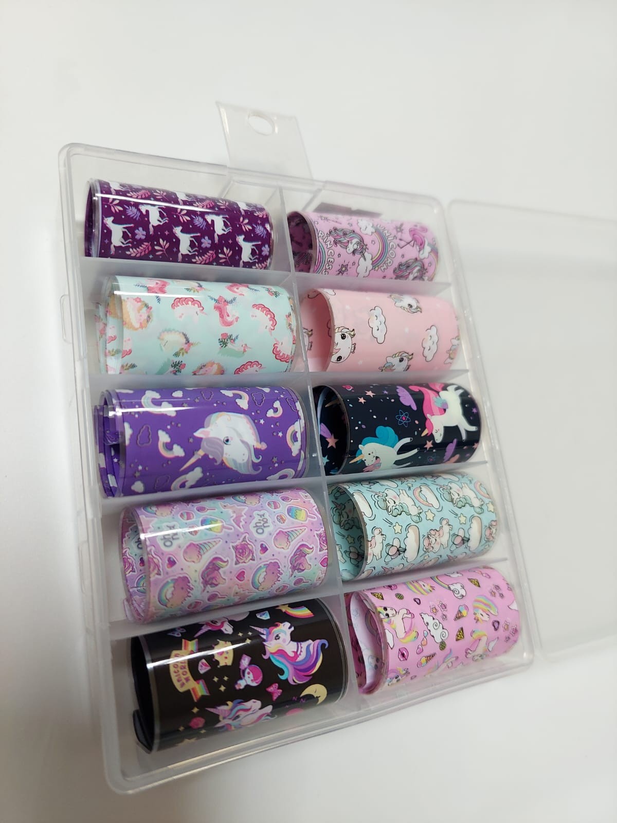Caja foil unicornio
