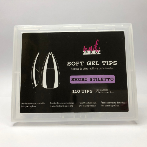 Soft Gel Tips Short Stiletto 110 UD Nail Pro