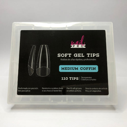 Soft Gel Tips Medium Coffin 110 UD Nail Pro