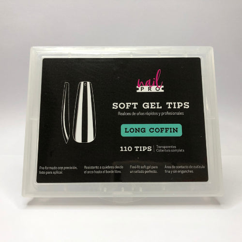 Soft Gel Tips Long Coffin 110 UD Nail Pro