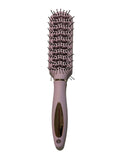 Cepillo de cabello rectangular rosa