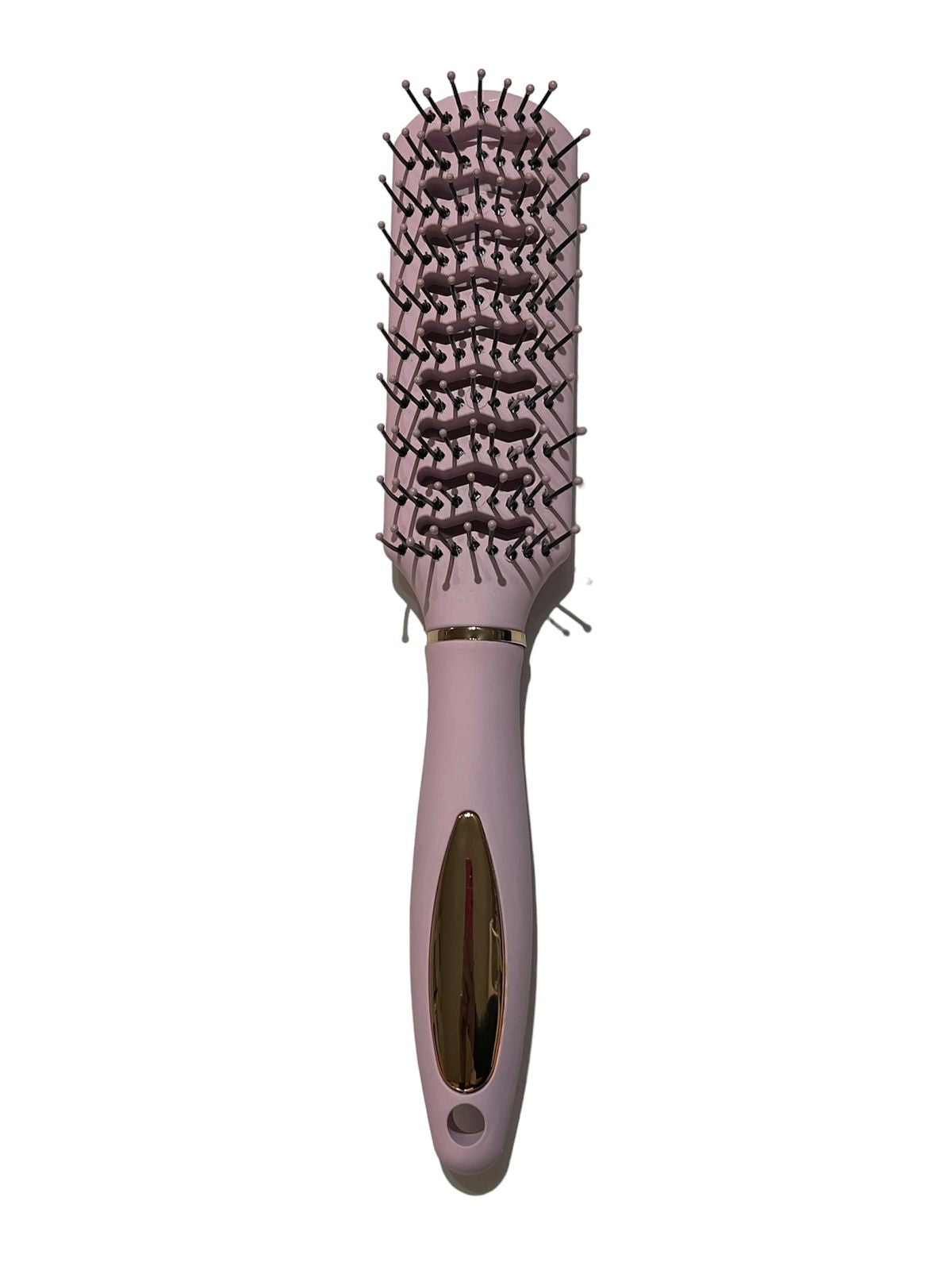Cepillo de cabello rectangular rosa
