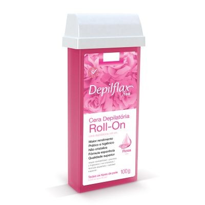 Cera Depilatoria Rosa Roll-On Depilflax