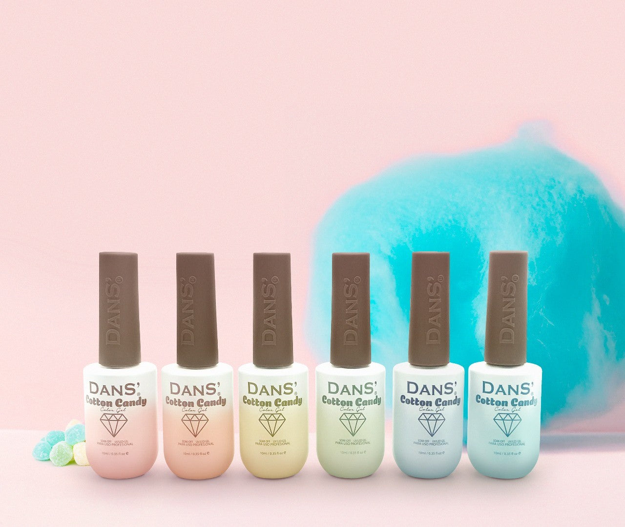 Colección Cotton Candy (6 esmaltes) Dans