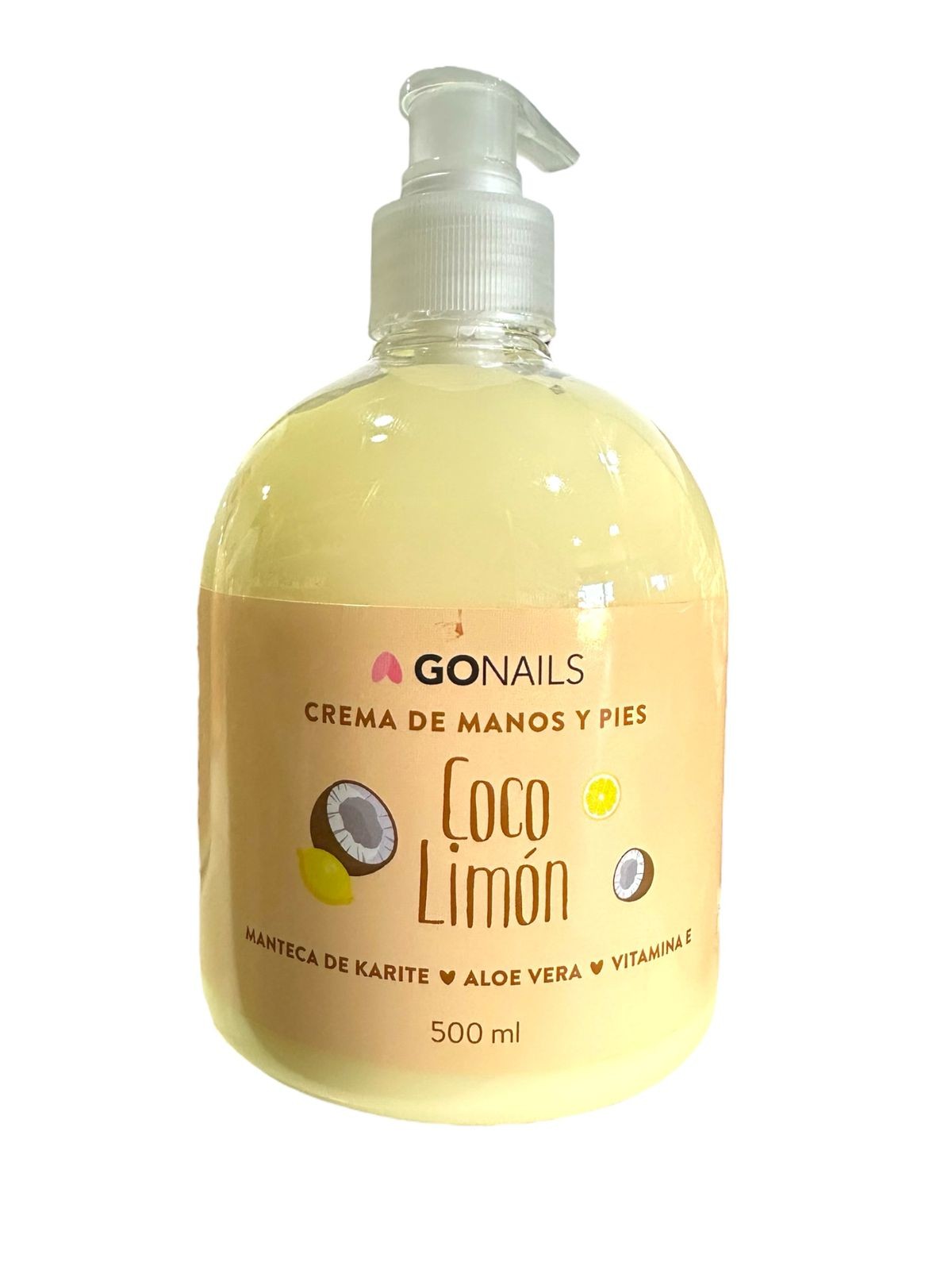 Crema Coco Limón 500ml Go Nails