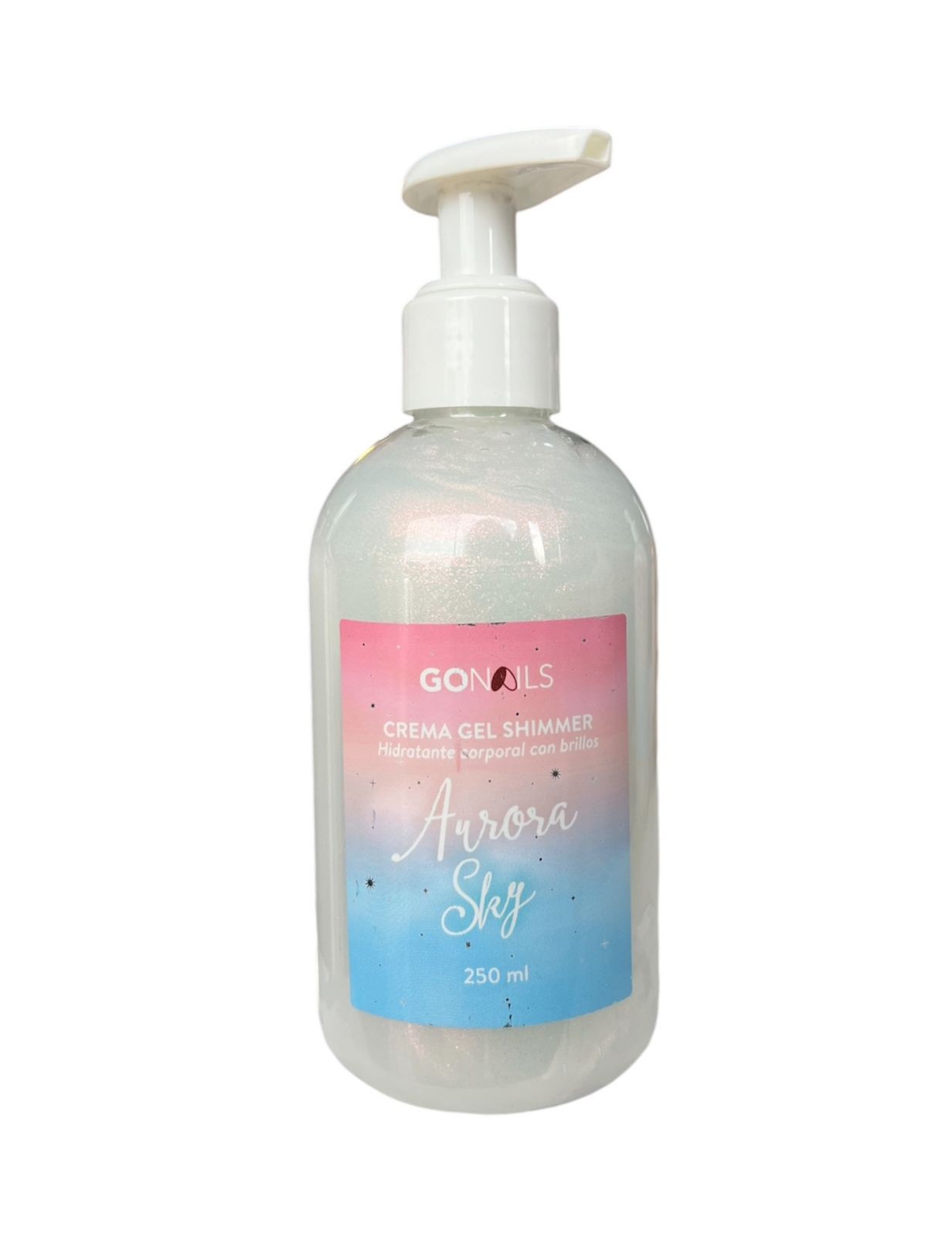Crema Corporal Shimmer Aurora Sky 250 ml Go Nails