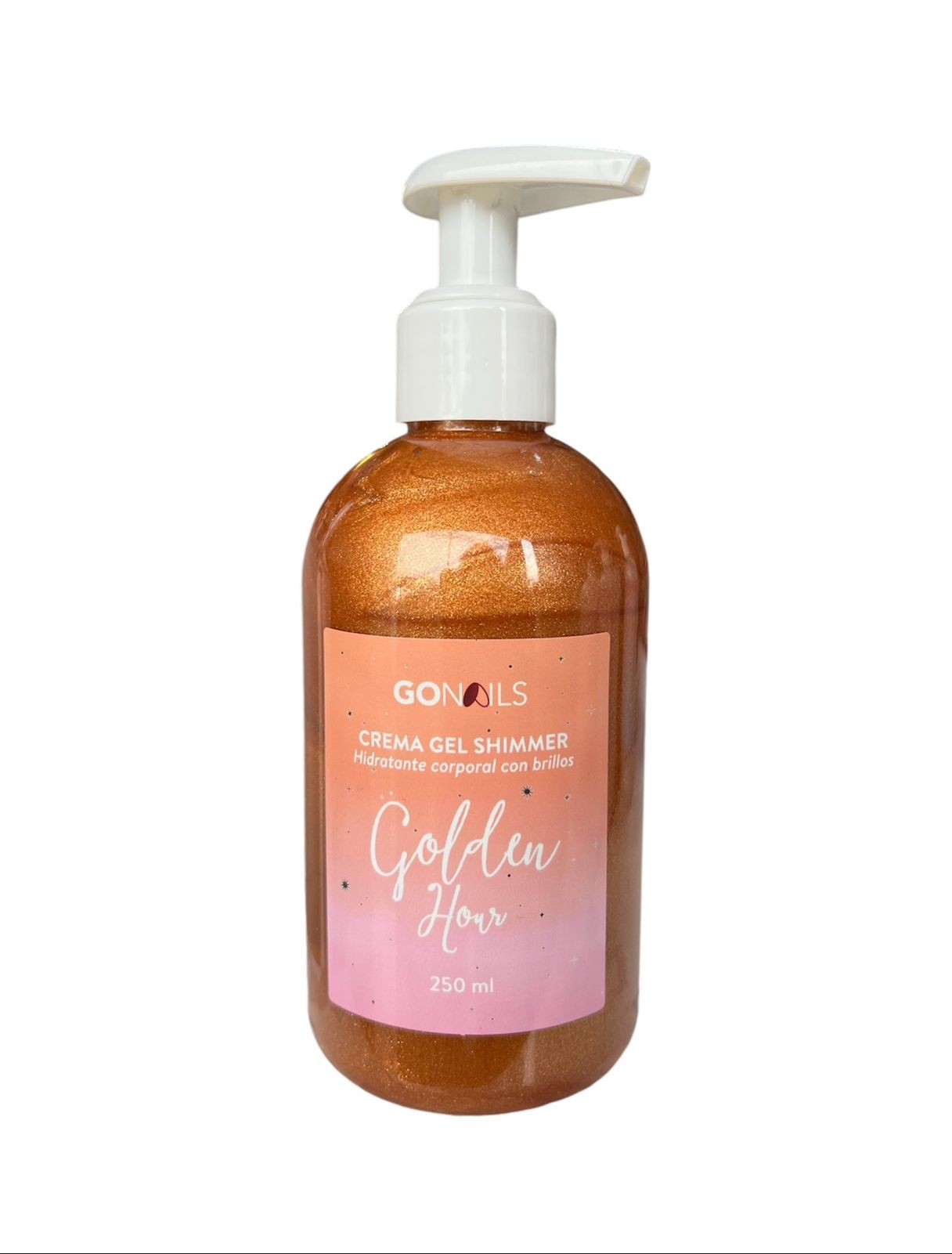 Crema Corporal Shimmer Golden Hour 250 ml Go Nails
