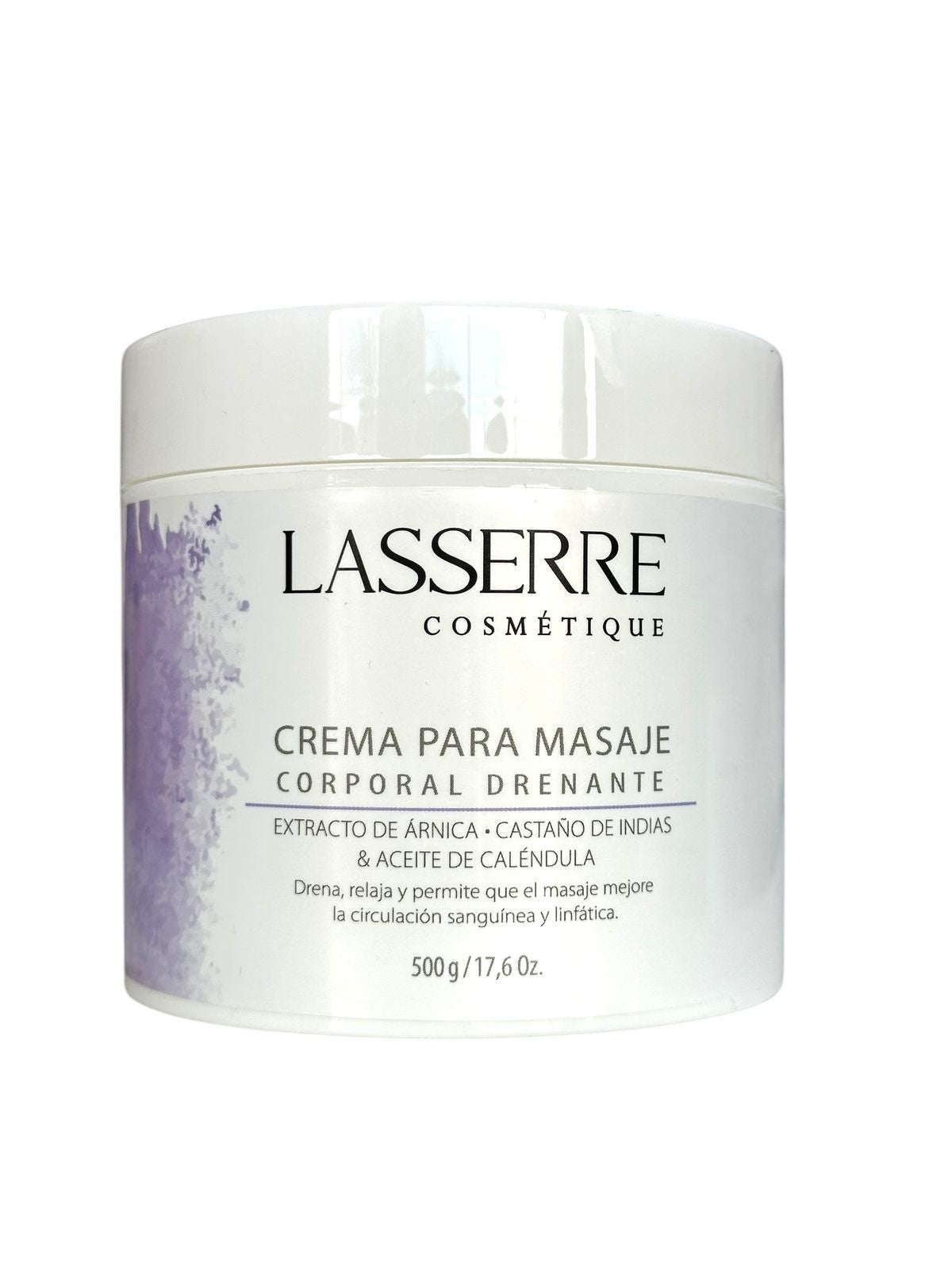 Crema Corporal Para Masaje Drenante 500gr Lasserre