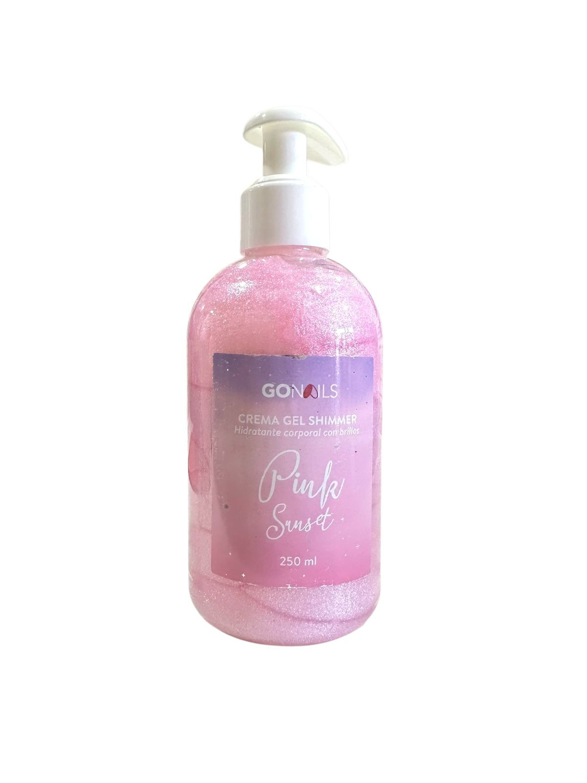 Crema Corporal Shimmer Pink Sunset 250 ml Go Nails