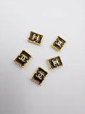 Dijes Chanel negro (5ud)