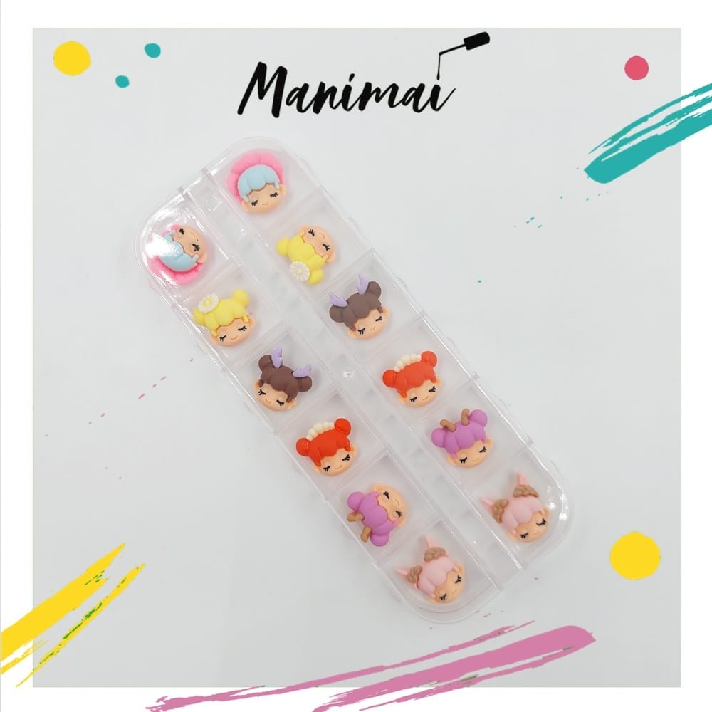 Dijes monitas kawaii (12ud)