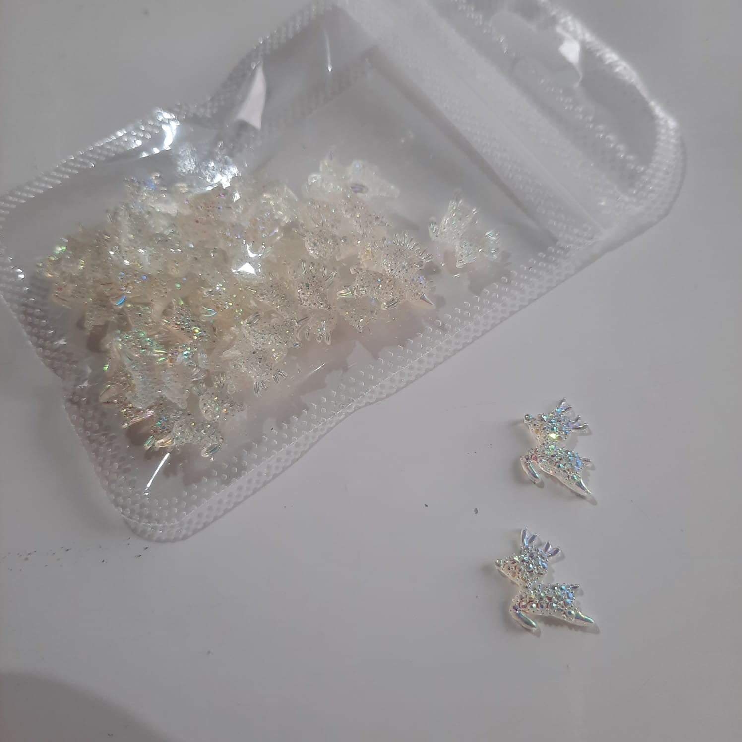 Figuras 3d ciervos blancos