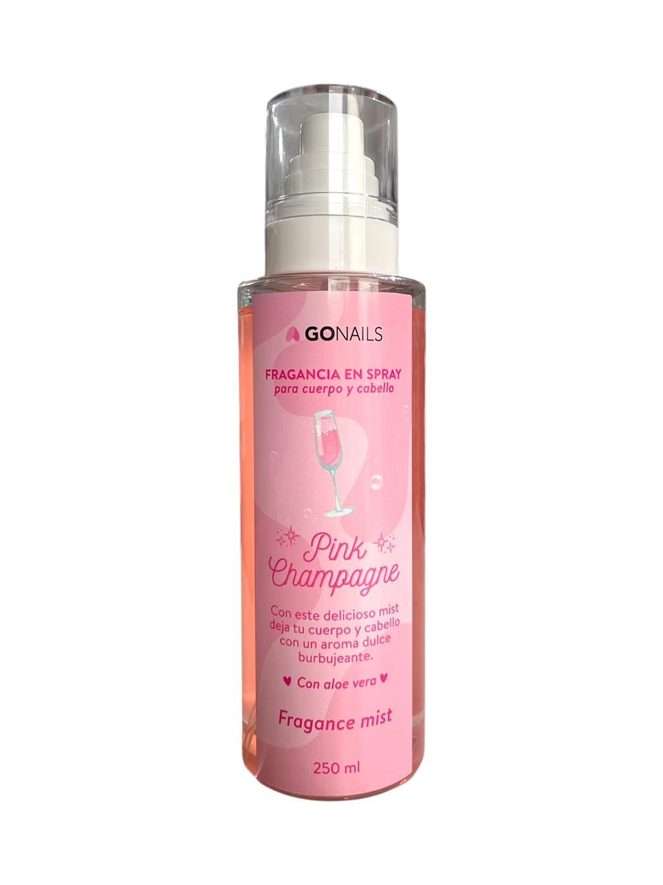 Fragancia Corporal Pink Champagne 250ml Go Nails