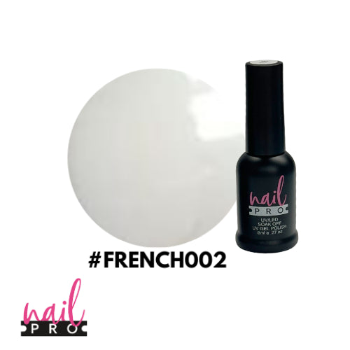 FRENCH002 Base francesa Blanco intenso 8ml Nail Pro