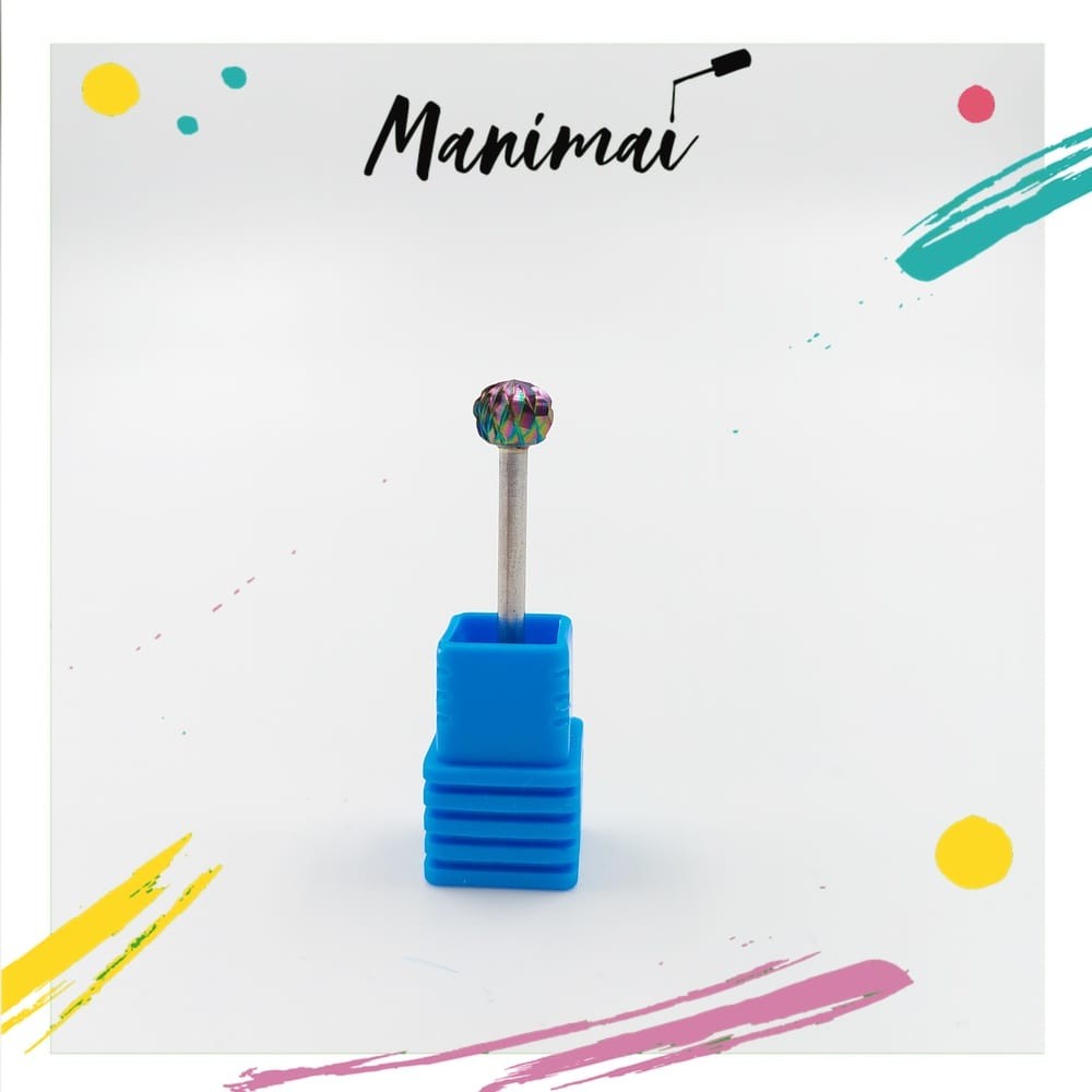 Fresa tungsteno esfera azul