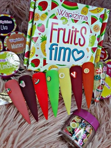 Colección Polimeros Fruits Fim 8ud Wapizima