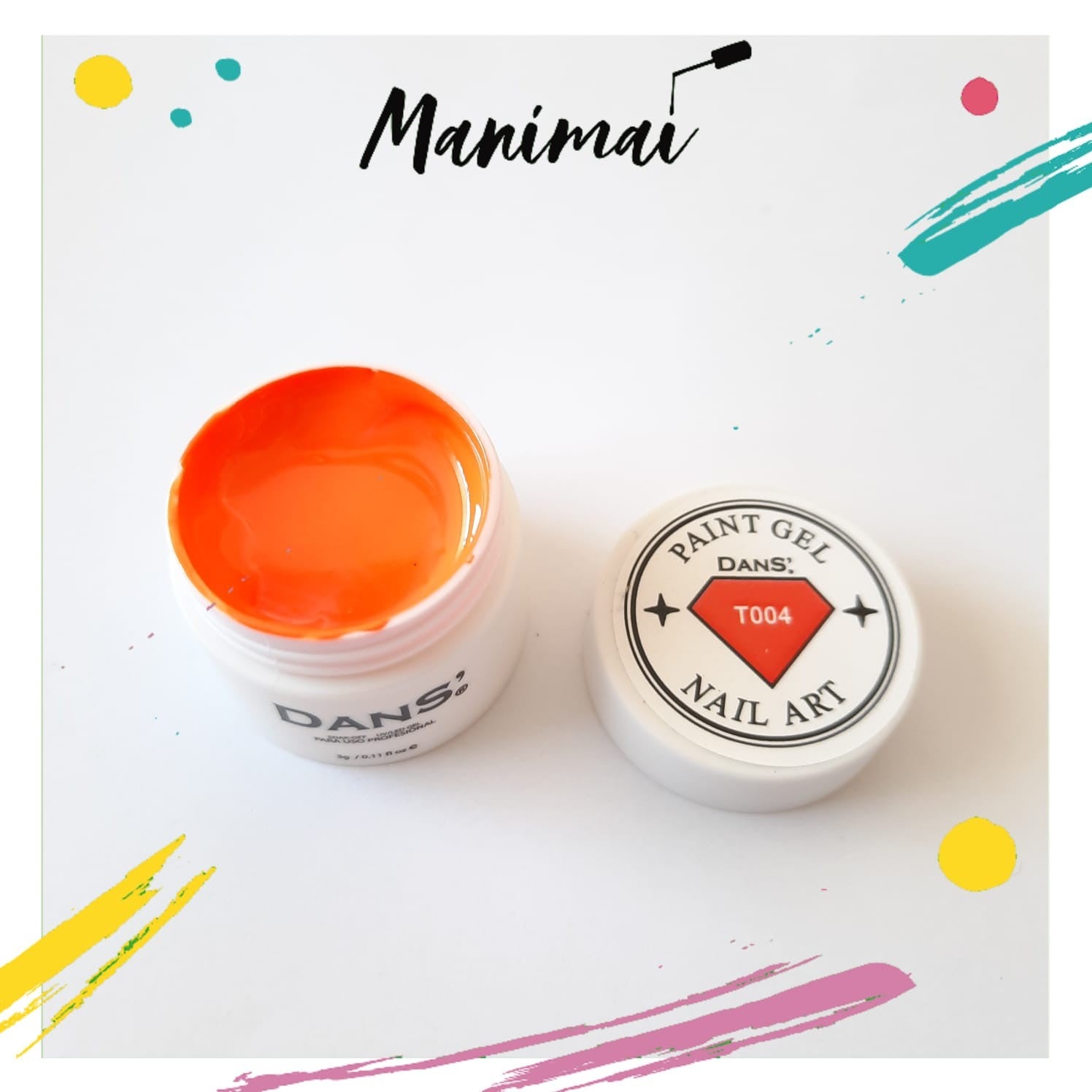 Gel paint T004 naranjo 3gr Dans