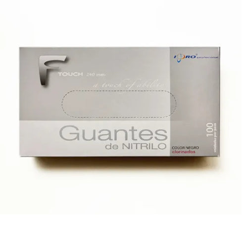 Guantes De Nitrilo negro talla L F TOUCH