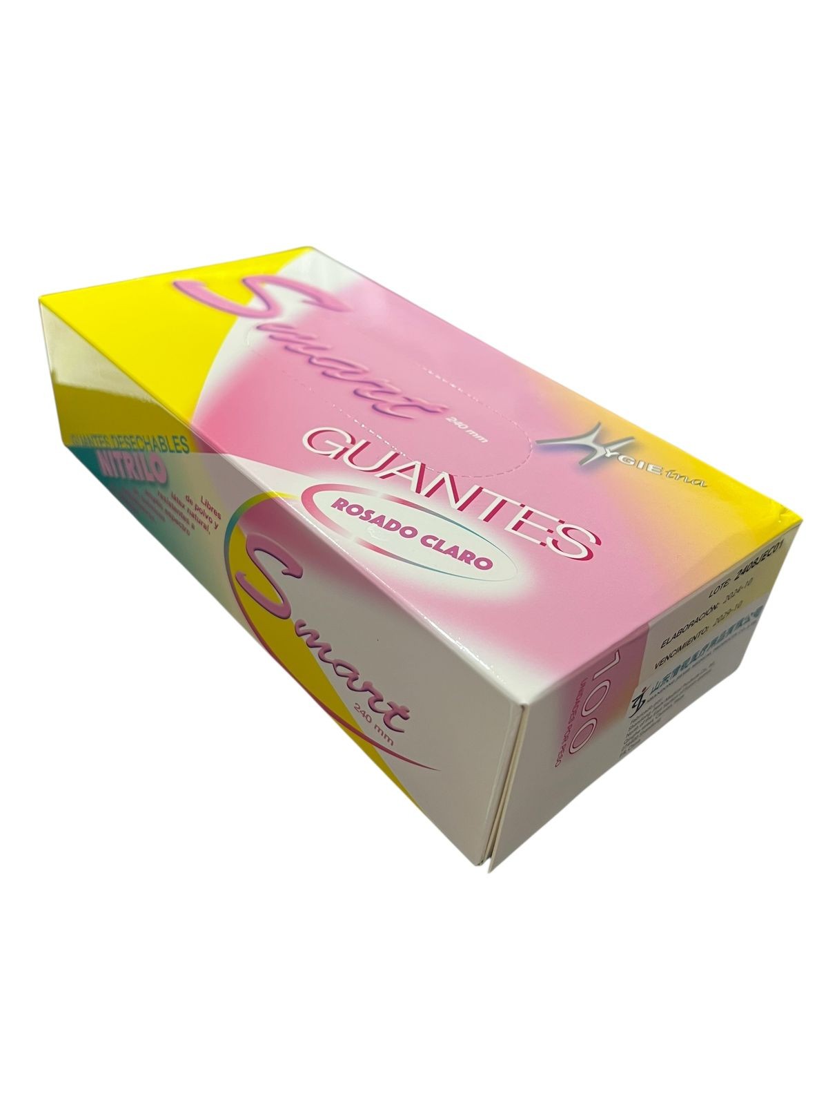 Guantes De Nitrilo Rosado Claro Smart S