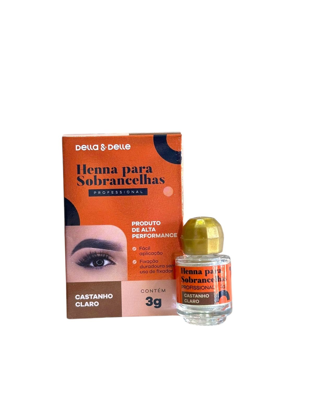 Henna Para Cejas Castaño Claro 3g Della & Delle