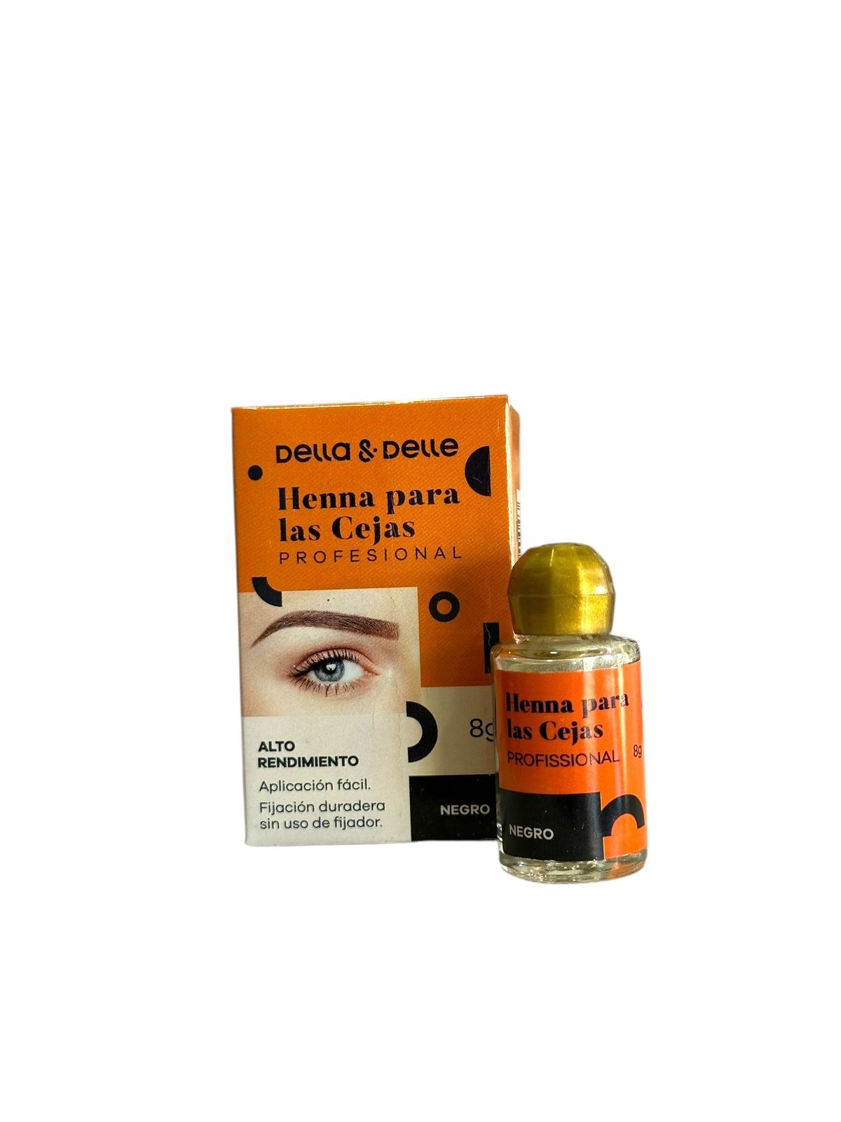 Henna Para Cejas Negro 8g Della & Delle