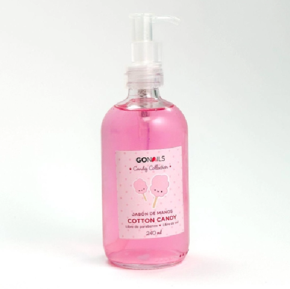 Jabon De Manos Cotton Candy 240ml Go Nails