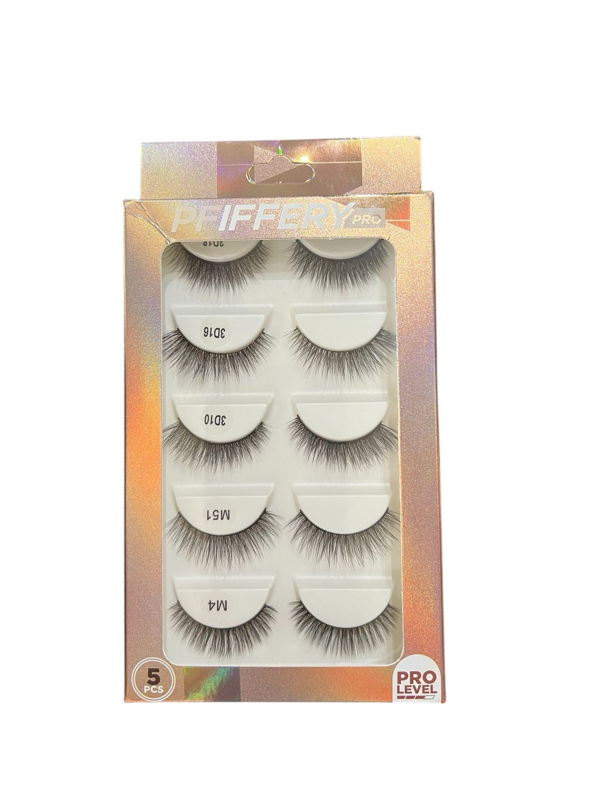 KIT PESTAÑAS POSTIZAS DE TIRA X 5 PFIFFERY