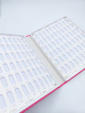 Libro para muestrario rosado